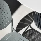 Trädgårdsstol i målad metall Made in Italy 2 delar - Synergy Viadurini