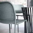 Trädgårdsstol i målad metall Made in Italy 2 delar - Synergy Viadurini