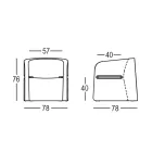 Trädgårdstol i polyeten och björkträ tillverkad i Italien - Talula Viadurini