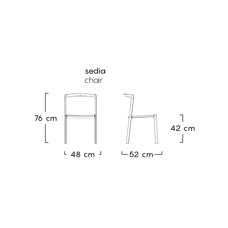 Trädgårdsstol i textilen och aluminium bas Tillverkad i Italien - Milanka Viadurini
