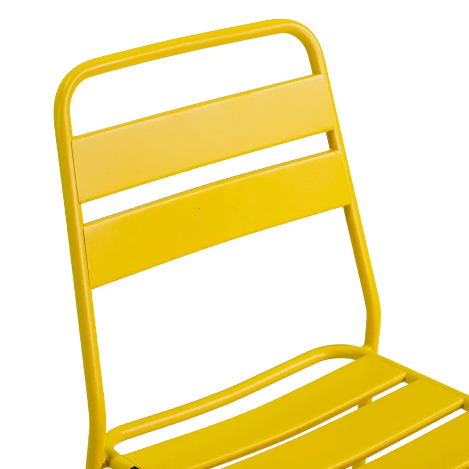 Trädgårdsstol tillverkad helt i metall - Band Viadurini