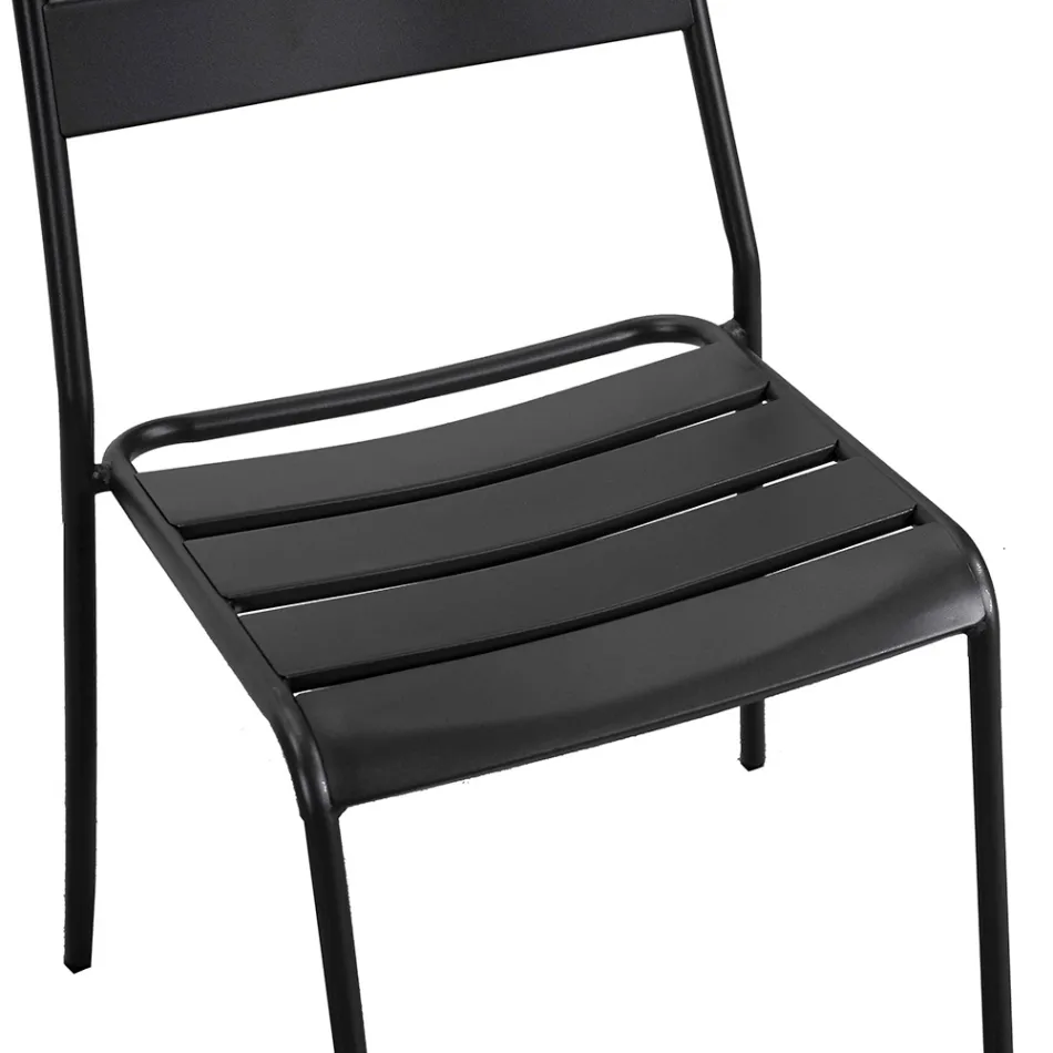 Trädgårdsstol tillverkad helt i metall - Band Viadurini