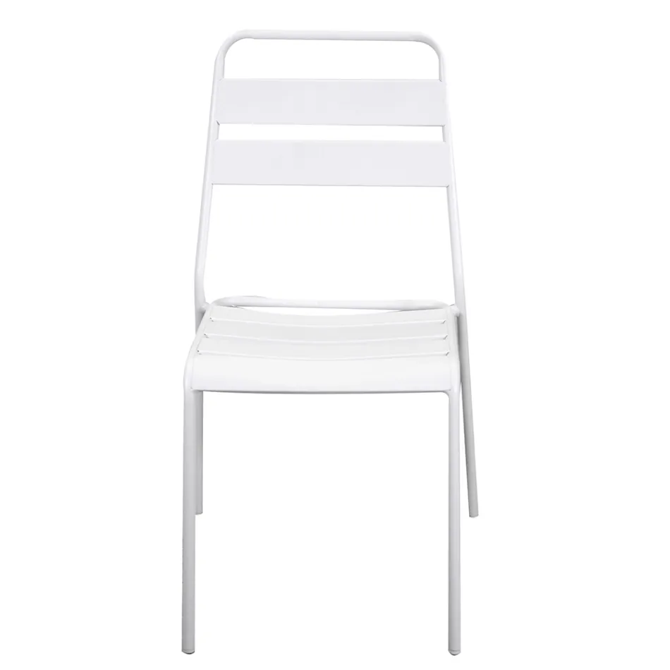 Trädgårdsstol tillverkad helt i metall - Band Viadurini