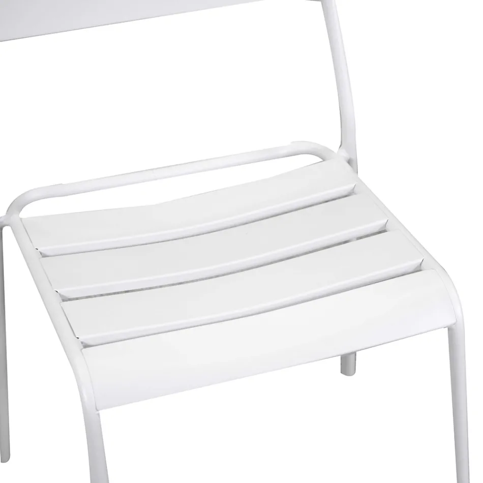 Trädgårdsstol tillverkad helt i metall - Band Viadurini