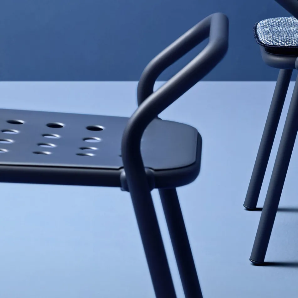 Trädgårdsstol aluminiumstruktur tillverkad i Italien - Noss av Varaschin Viadurini