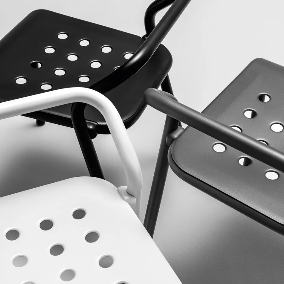 Trädgårdsstol aluminiumstruktur tillverkad i Italien - Noss av Varaschin Viadurini