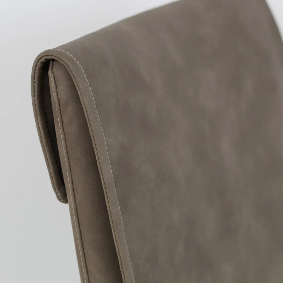 Inomhusstol med högt ryggstöd i konstläder Tillverkad i Italien - Cleto Viadurini