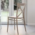 Stapelbar stol inomhus och utomhus i förstärkt harts med glasfiber - Naira