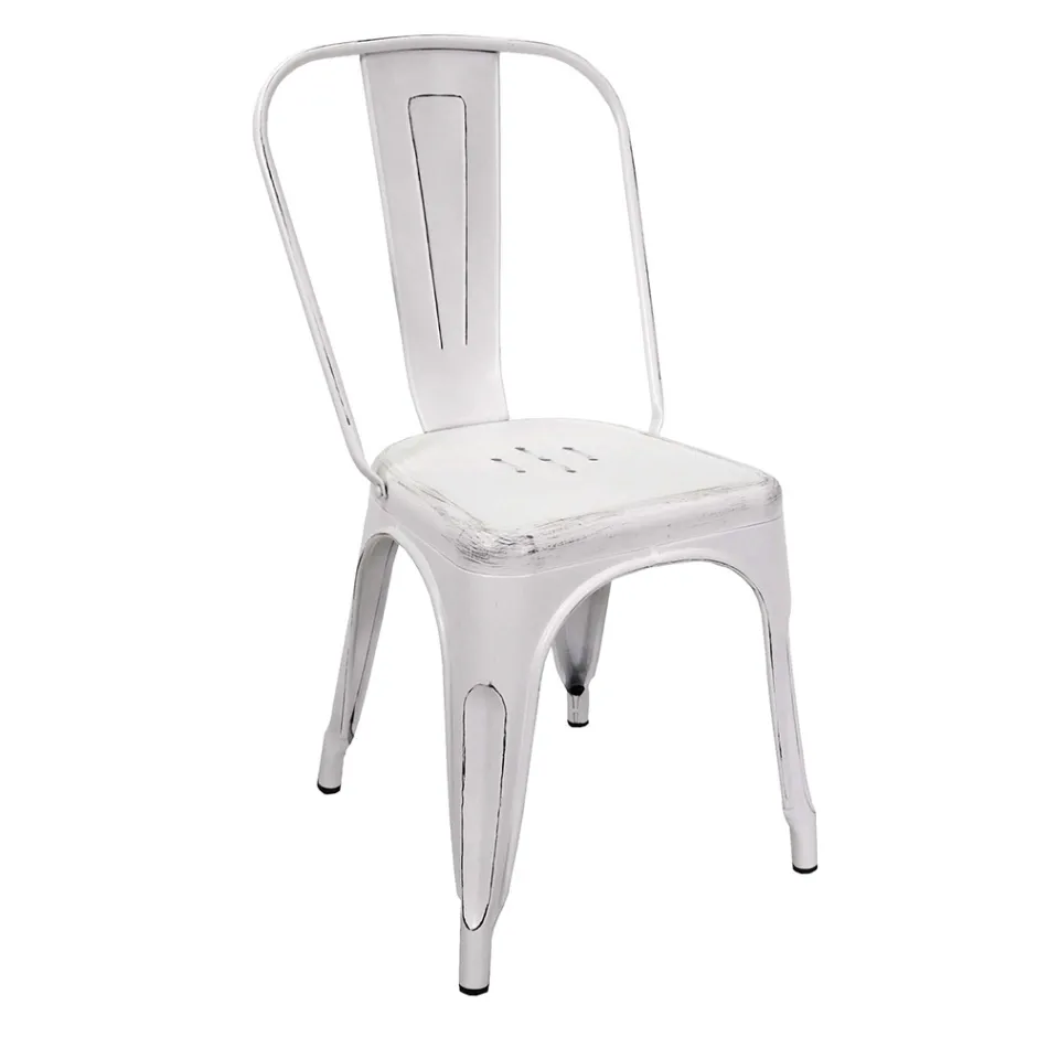 Inomhus- och utomhusstol av järn i olika färger - Brevpapper Viadurini