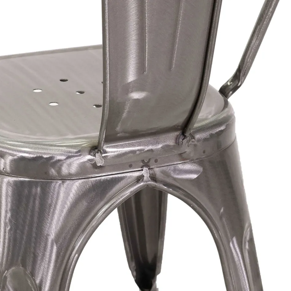 Inomhus- och utomhusstol av järn i olika färger - Brevpapper Viadurini