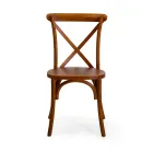 Stapelbar inomhusstol i almträ - Barriera Viadurini