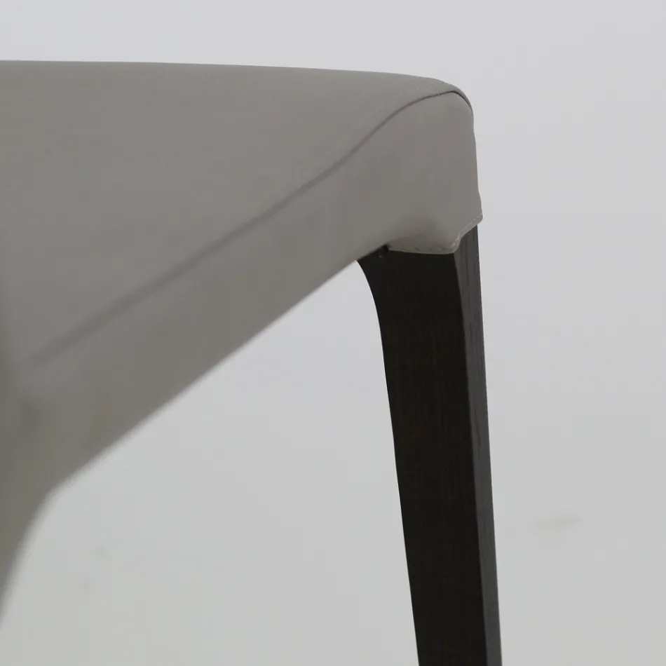 Inomhusstol i ask och konstläder Tillverkad i Italien - Floki Viadurini