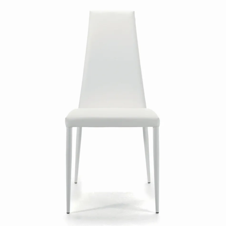 Inomhusstol helt vadderad och klädd Tillverkad i Italien - Trieste Viadurini