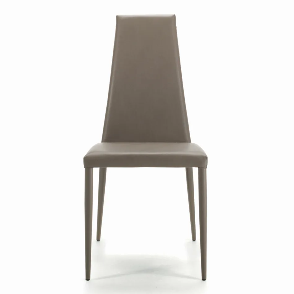 Inomhusstol helt vadderad och klädd Tillverkad i Italien - Trieste Viadurini