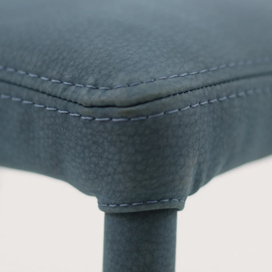 Matstol helt klädd i konstläder Tillverkad i Italien - Eloi Viadurini