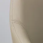 Matstol med armstöd i isfärgat läder Tillverkad i Italien - Lyanne Viadurini