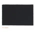 Matstol med armstöd klädda i svart läder Tillverkad i Italien - Meyer Viadurini