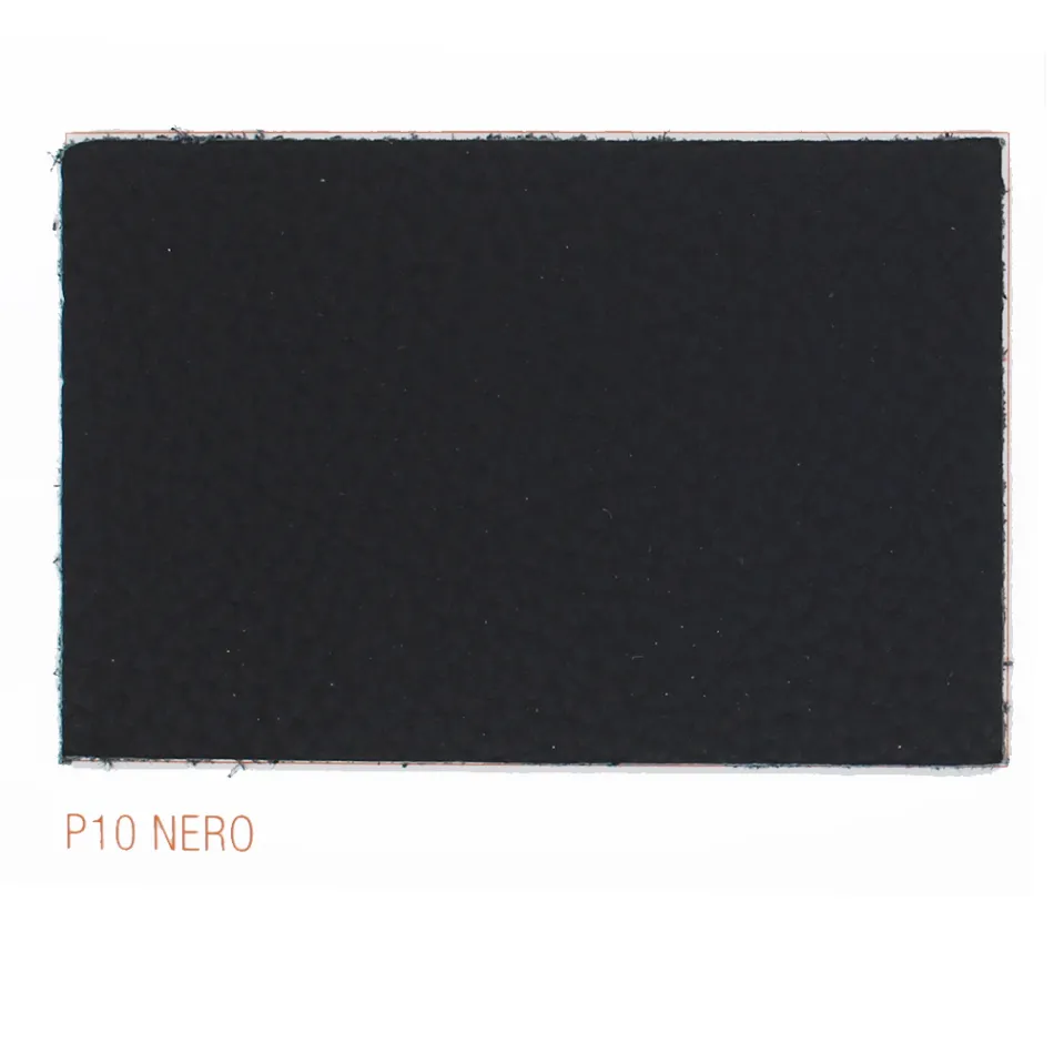 Matstol med armstöd klädda i svart läder Tillverkad i Italien - Meyer Viadurini