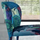 Matstol med sits och stoppade ben Tillverkad i Italien - Verona Viadurini