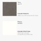 Matstol med tygsits och metallstruktur - Aisha Viadurini