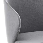 Matstol med metallstruktur och sammetssits Tillverkad i Italien - Rodino Viadurini