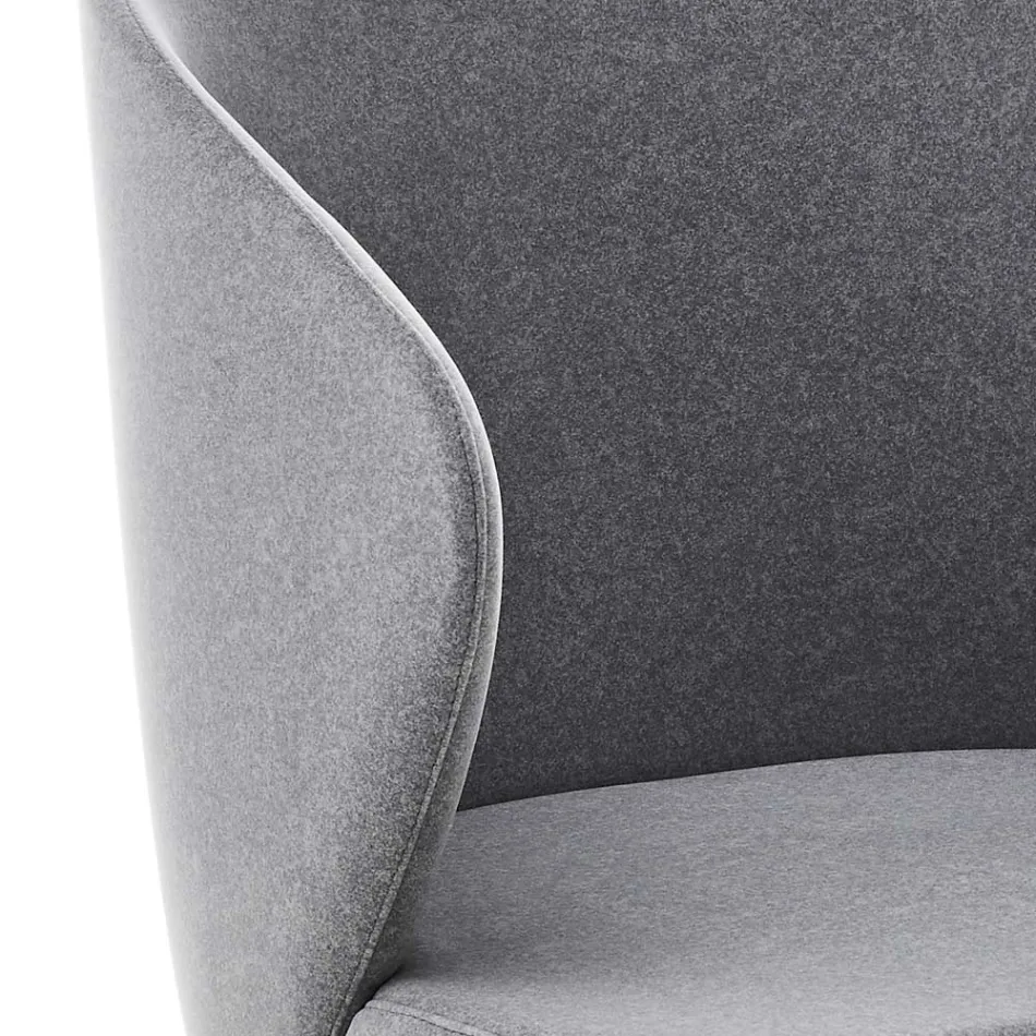 Matstol med metallstruktur och sammetssits Tillverkad i Italien - Rodino Viadurini