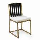 Uteserveringsstol i aluminium och lyxdesign Rope 3 finish - Julie Viadurini