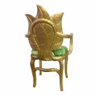 Stol vadderad lunch modern design guld, tillverkad i Italien, Daniel Viadurini