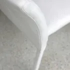 Matstol i metall klädd i färgad Econabuk, 4 delar - Anita Viadurini