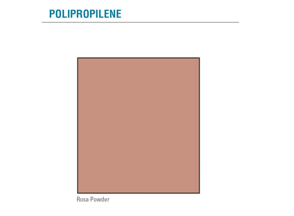 Matstol i färgad polypropen Tillverkad i Italien, 4 delar - Guenda Viadurini