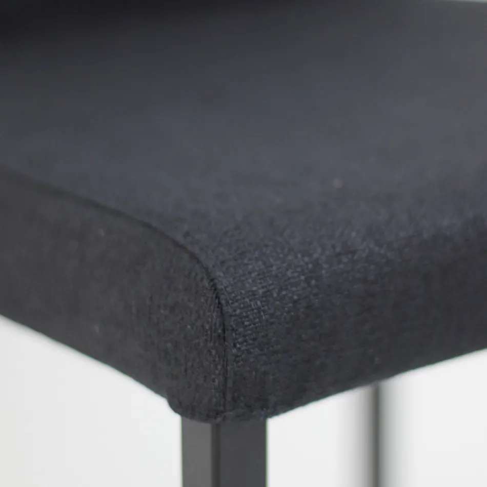 Matstol i tyg med högt ryggstöd Tillverkad i Italien - Orietta Viadurini