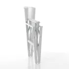 Fällbar direktörsstol i aluminium och textilen - Fluoro Viadurini