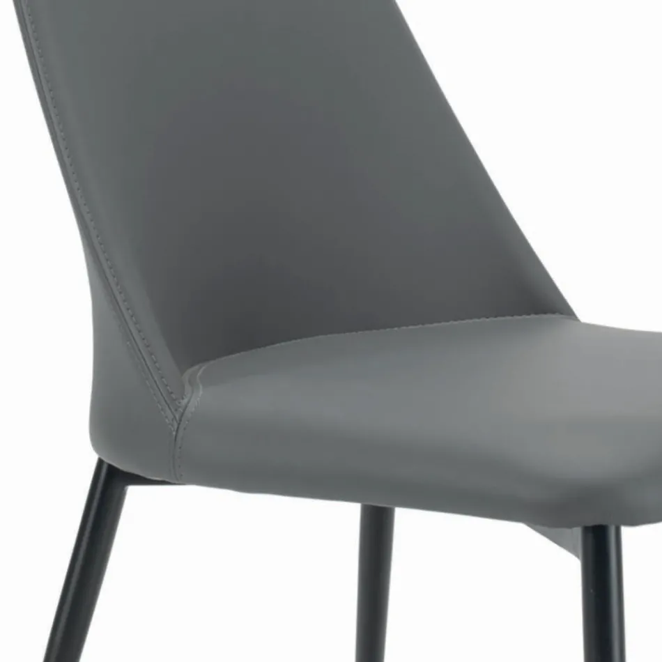 Vardagsrumsstol med ben av stål eller trä Tillverkad i Italien - Florens Viadurini