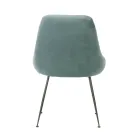 Vardagsrumsstol med sits i mikrofibertyg i olika färger - sandelträ Viadurini