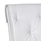 Vardagsrumsstol med struktur och sits i konstläder Tillverkad i Italien - Grogu Viadurini