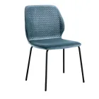 Elegant modern design vardagsrumsstol i färgad sammet - Scarat Viadurini