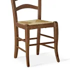 Vardagsrumsstol i bok med halmsits Tillverkad i Italien - Tamara Viadurini