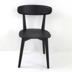 Vardagsrumsstol i ask Trä Tillverkad i Italien - Eryn Viadurini