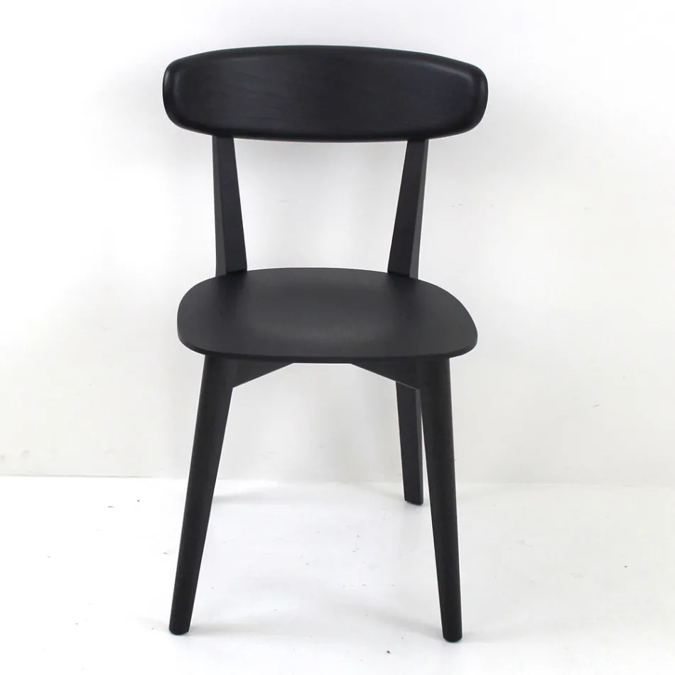 Vardagsrumsstol i ask Trä Tillverkad i Italien - Eryn Viadurini