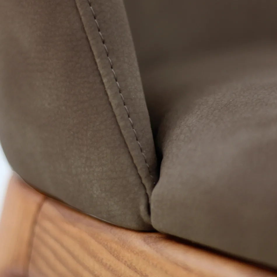 Vardagsrumsstol i betsad ask Trä Tillverkad i Italien - Lyanne Viadurini