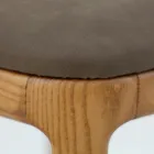 Vardagsrumsstol i betsad ask Trä Tillverkad i Italien - Lyanne Viadurini