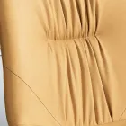 Vardagsrumsstol i fibertyg med lädereffekt och metall Tillverkad i Italien - Gohan Viadurini