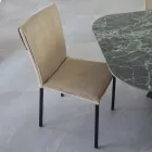 Vardagsrumsstol i fläckbeständig sammet och svart struktur - Haroon Viadurini