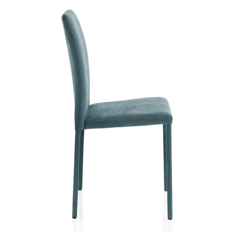 Vardagsrumsstol helt klädd i Made in Italy-tyg - Lorelai Viadurini