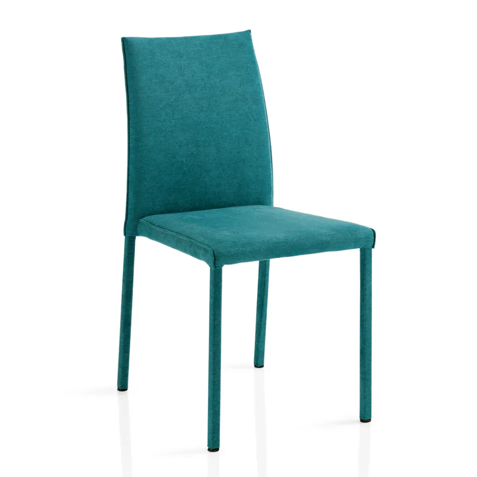 Vardagsrumsstol helt klädd i Made in Italy Tyg - Rosetta Viadurini