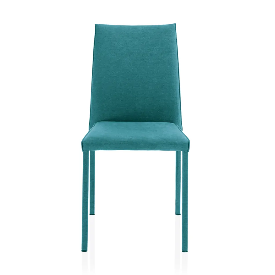 Vardagsrumsstol helt klädd i Made in Italy Tyg - Rosetta Viadurini