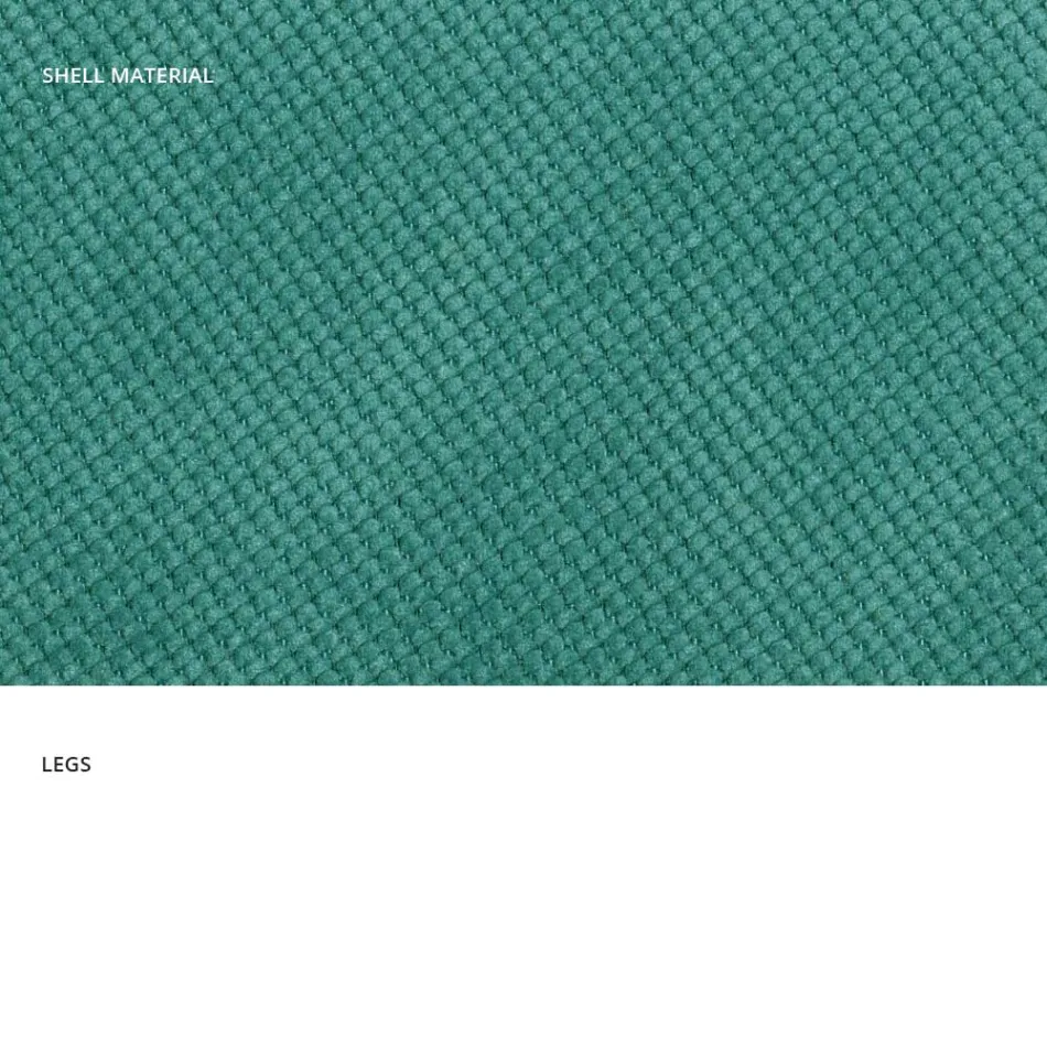 Modern vardagsrumsstol i tyg och metall tillverkad i Italien, Egypten Viadurini