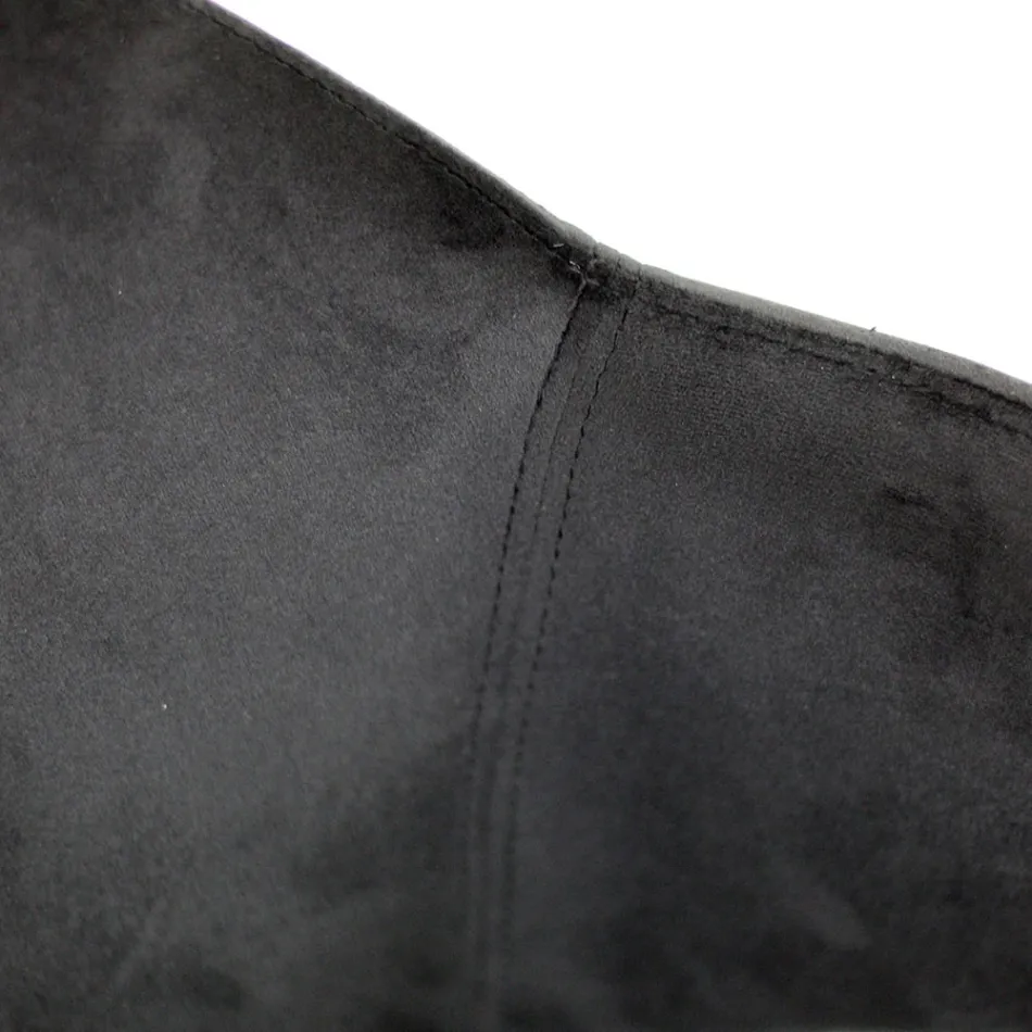 Vardagsrumsstol Gjord av stål och sammet Tillverkad i Italien - Foggia Viadurini