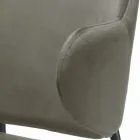 Vardagsrumsstol Gjord av stål och sammet Tillverkad i Italien - Foggia Viadurini