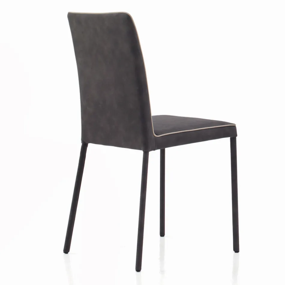 Vardagsrumsstol Klädda och lackade ben Tillverkad i Italien - Catania Viadurini